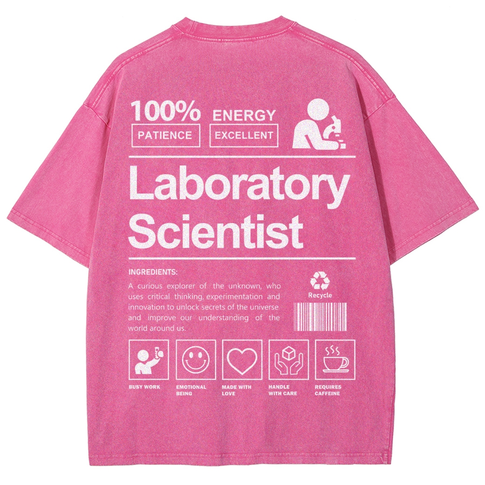 Laboratory Scientist Unisex Fit Washed T-Shirt