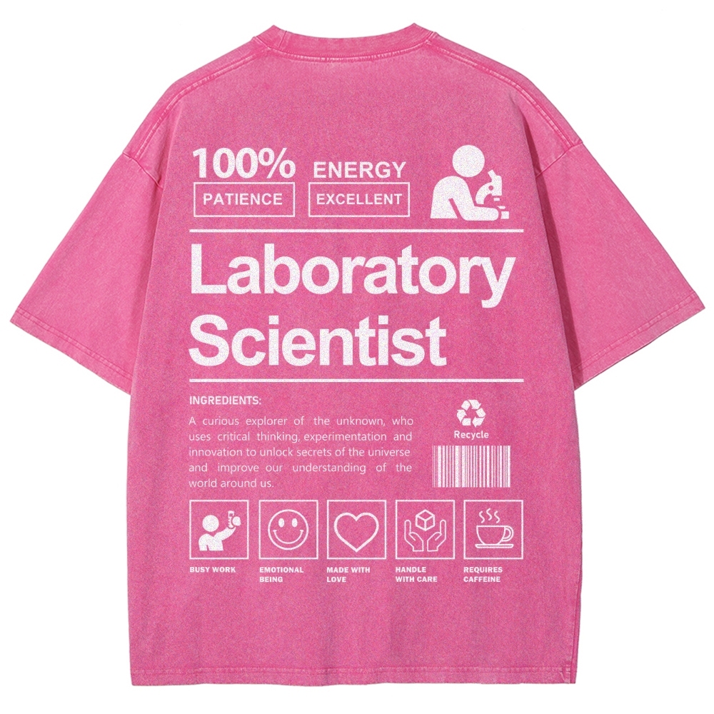 Laboratory Scientist Unisex Fit Washed T-Shirt