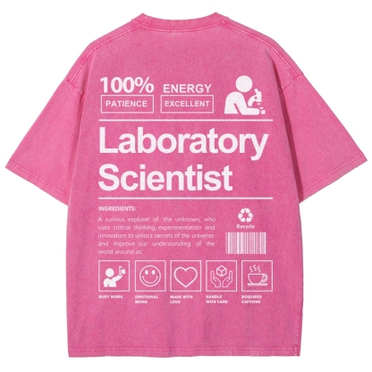 Laboratory Scientist Unisex Fit Washed T-Shirt