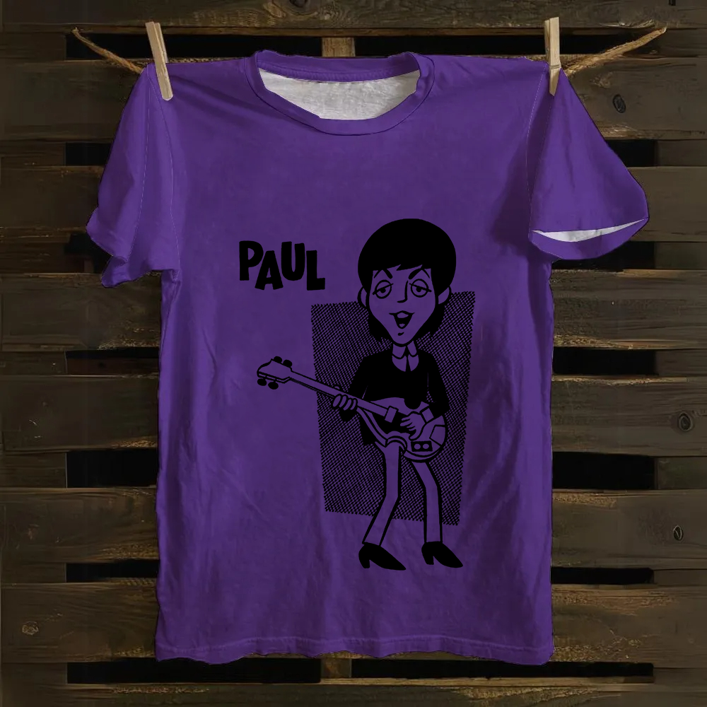Paul McCartney Musicians Cotton T-Shirt