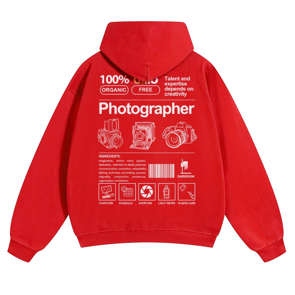 Photographer Solid Color Hoodie