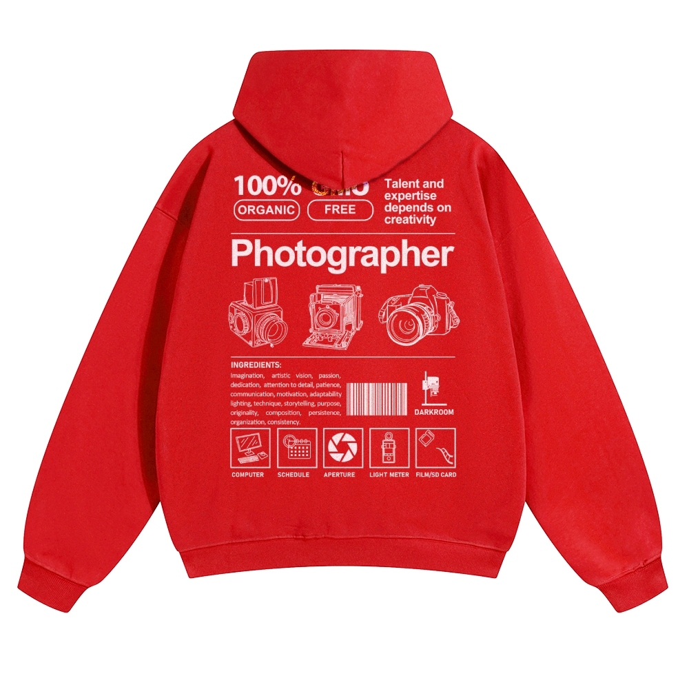 Photographer Solid Color Hoodie