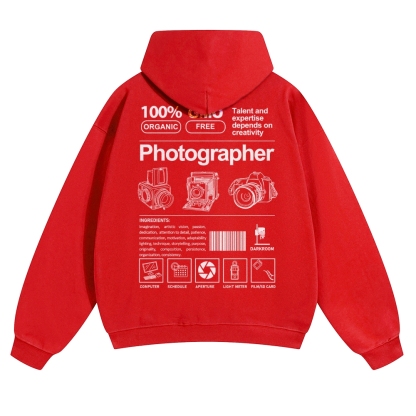 Photographer Solid Color Hoodie