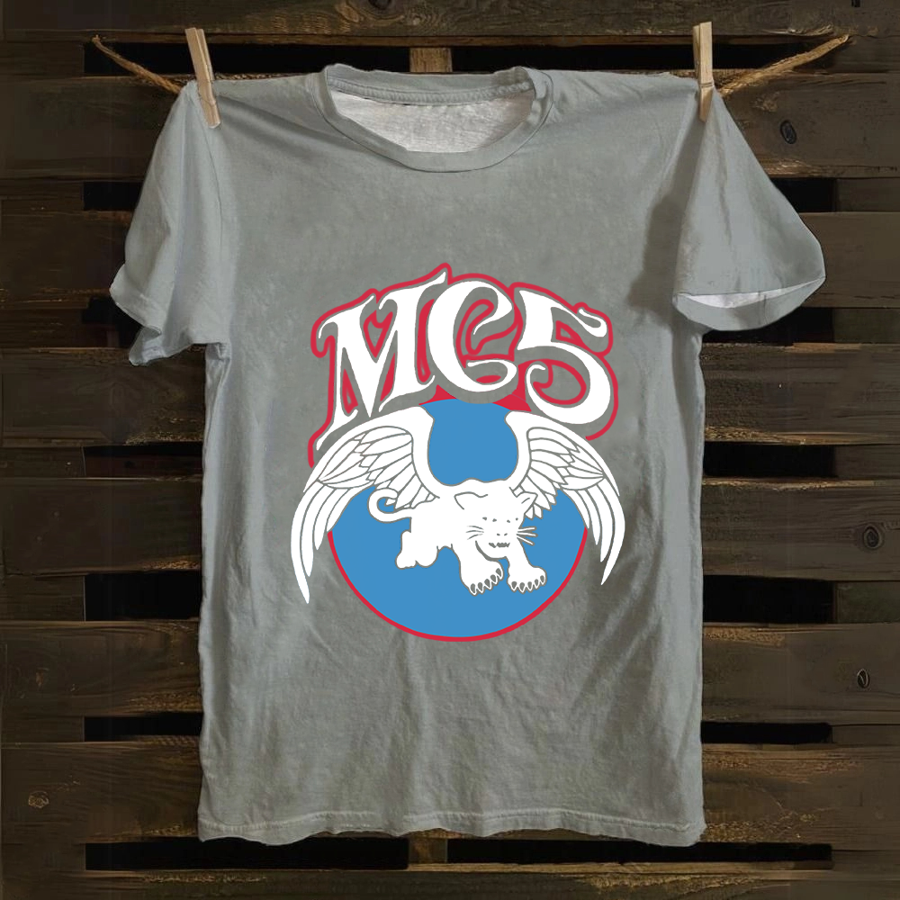 Unisex Vintage  M.C.5 Music Bands Cotton T-Shirt