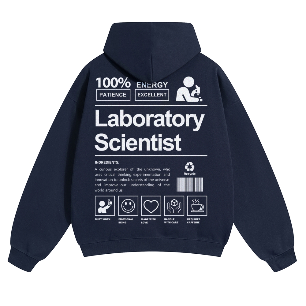 Laboratory Scientist Solid Color Hoodie