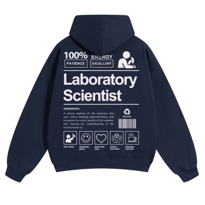 Laboratory Scientist Solid Color Hoodie