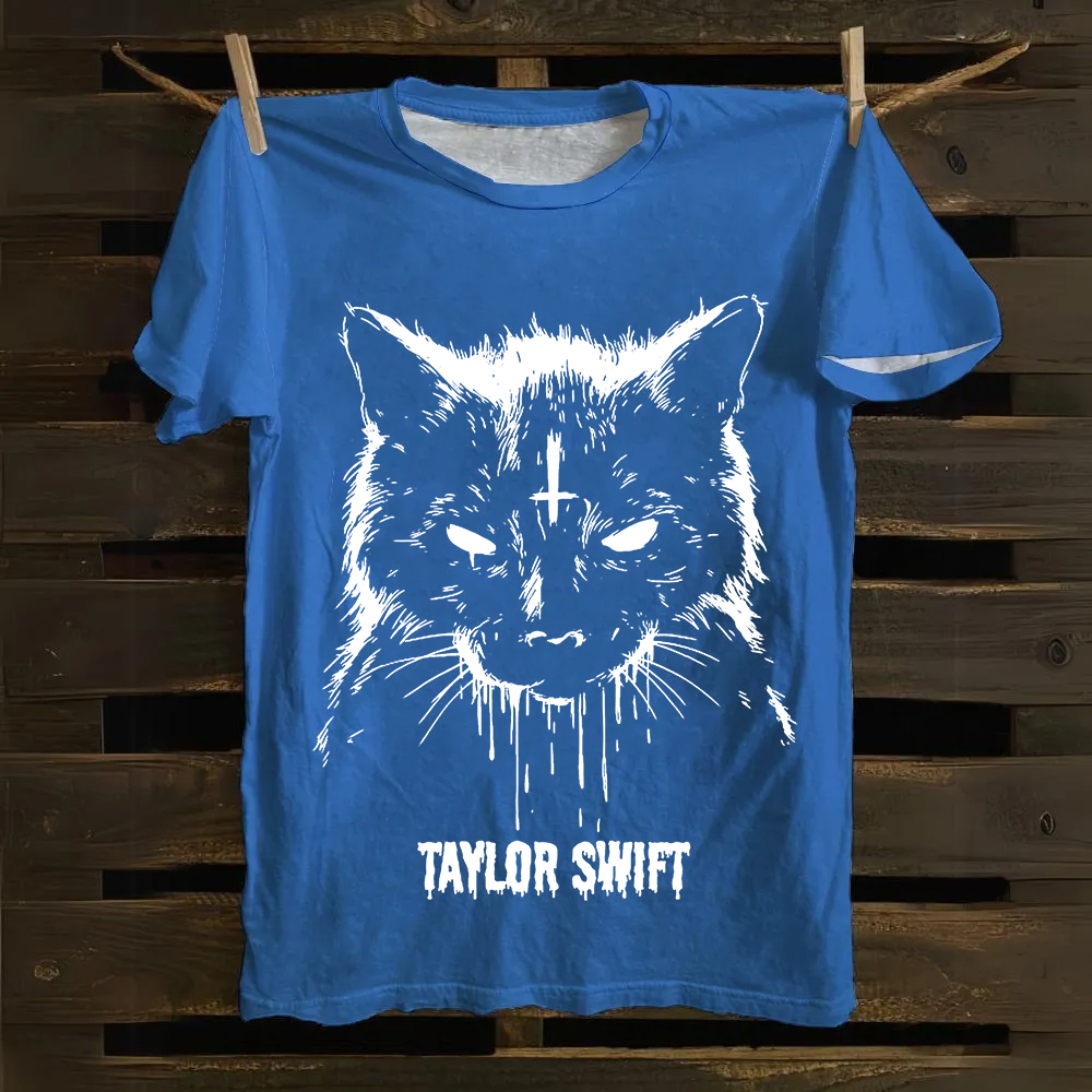 Unisex Vintage  Cotton Taylor Swift Singer T-Shirt