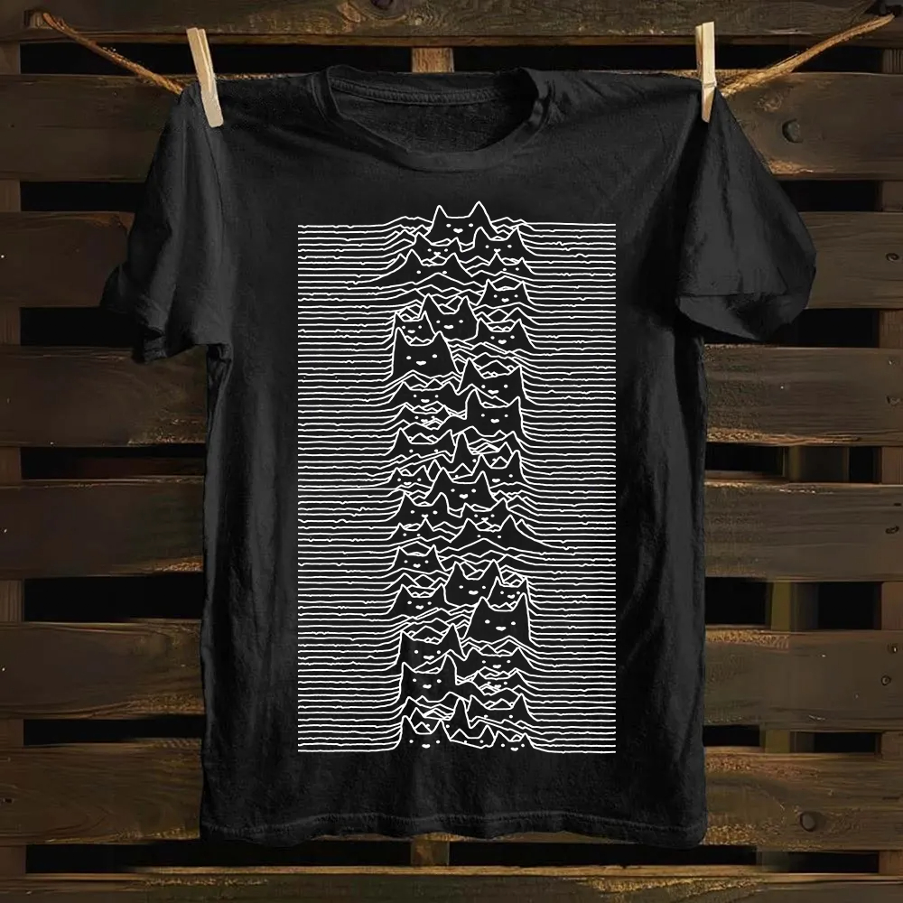 Unisex Vintage Joy division Cat Cotton T-Shirt
