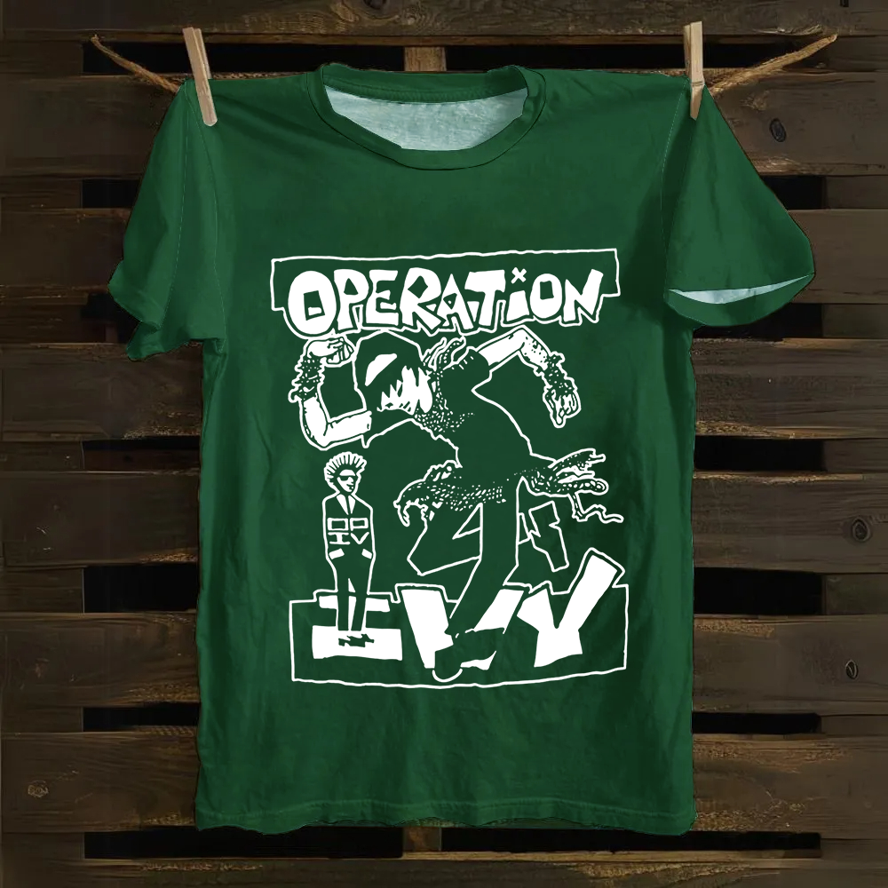 Unisex Vintage  Operation Ivy Band Cotton T-Shirt