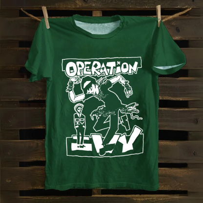 Unisex Vintage  Operation Ivy Band Cotton T-Shirt
