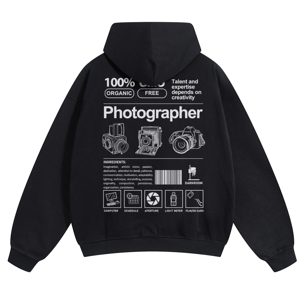 Photographer Solid Color Hoodie