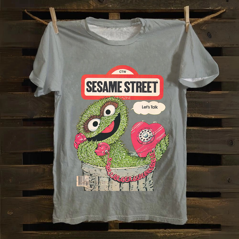 Ttalk Dirty Illustration Printed Cotton T-Shirt