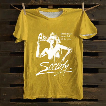 Unisex Vintage Society Film Horror Movie Cotton T-Shirt