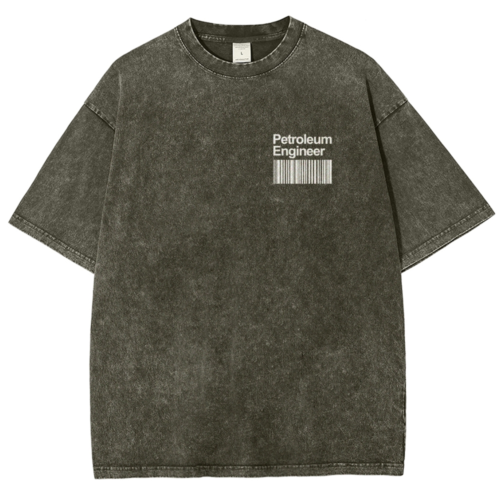 Petroleum Engineer Unisex Fit Washed T-Shirt