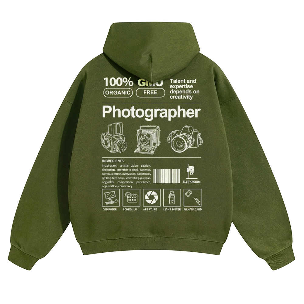 Photographer Solid Color Hoodie