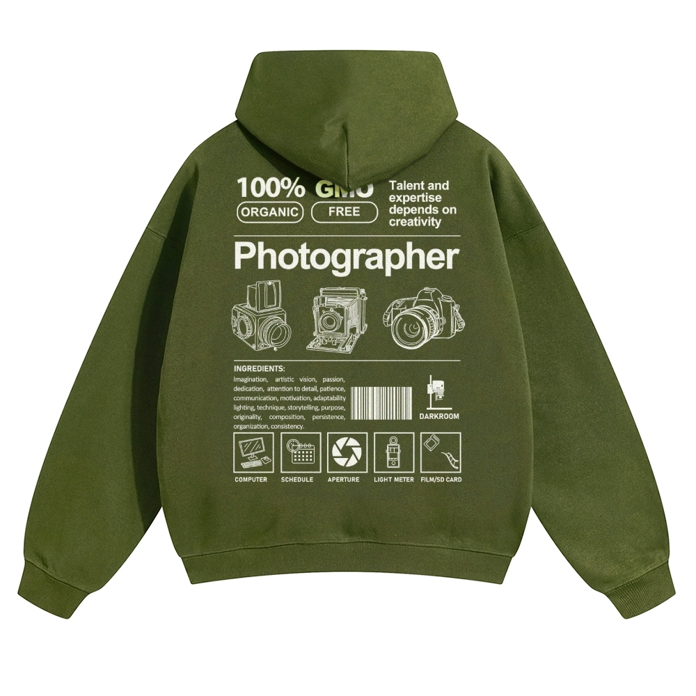 Photographer Solid Color Hoodie