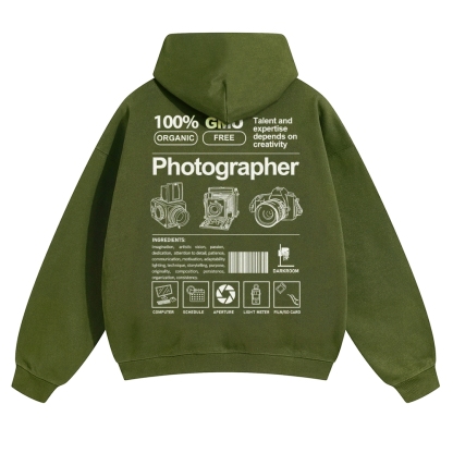 Photographer Solid Color Hoodie