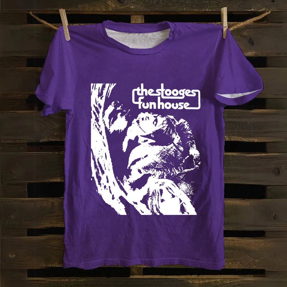 Unisex Vintage The Stooges Band Fun House Songs Cotton T-Shirt