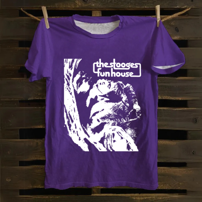 Unisex Vintage The Stooges Band Fun House Songs Cotton T-Shirt