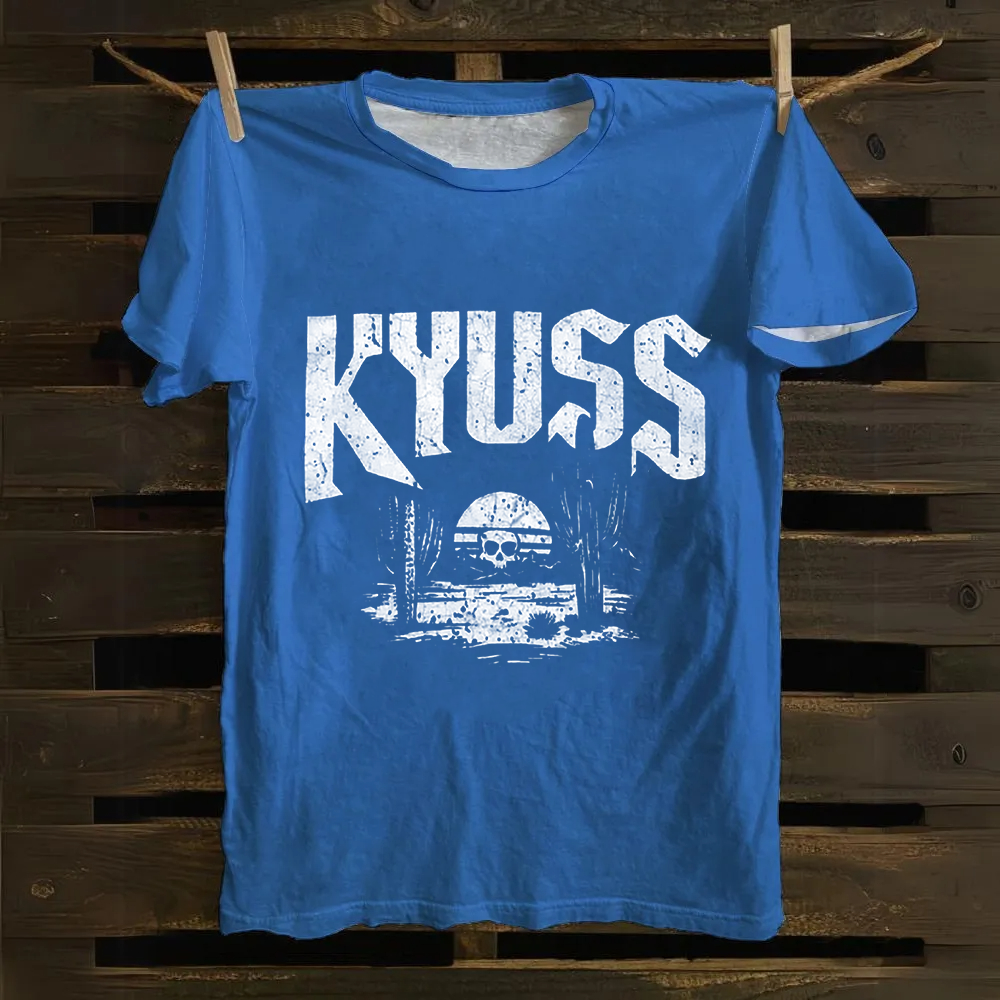 Unisex Vintage  Kyuss Band Cotton T-Shirt