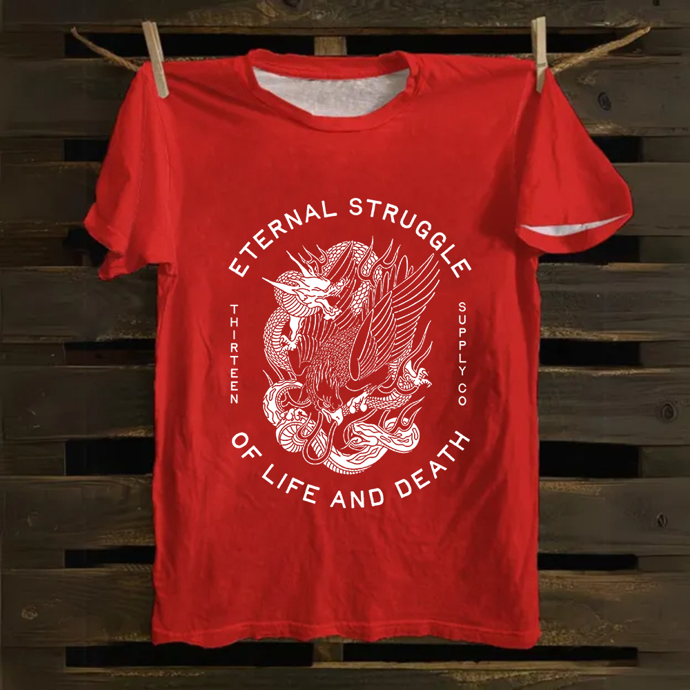 Unisex Vintage Eternity Art Cotton T-Shirt