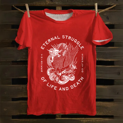 Unisex Vintage Eternity Art Cotton T-Shirt