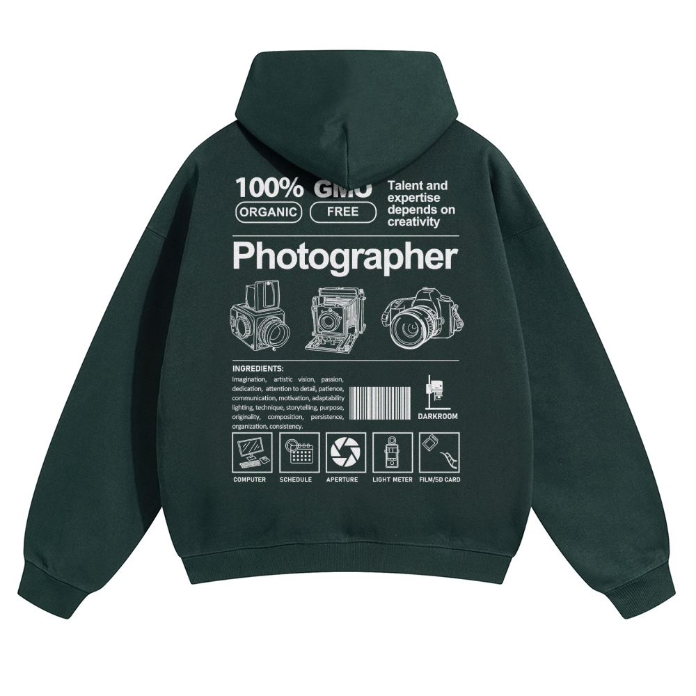Photographer Solid Color Hoodie