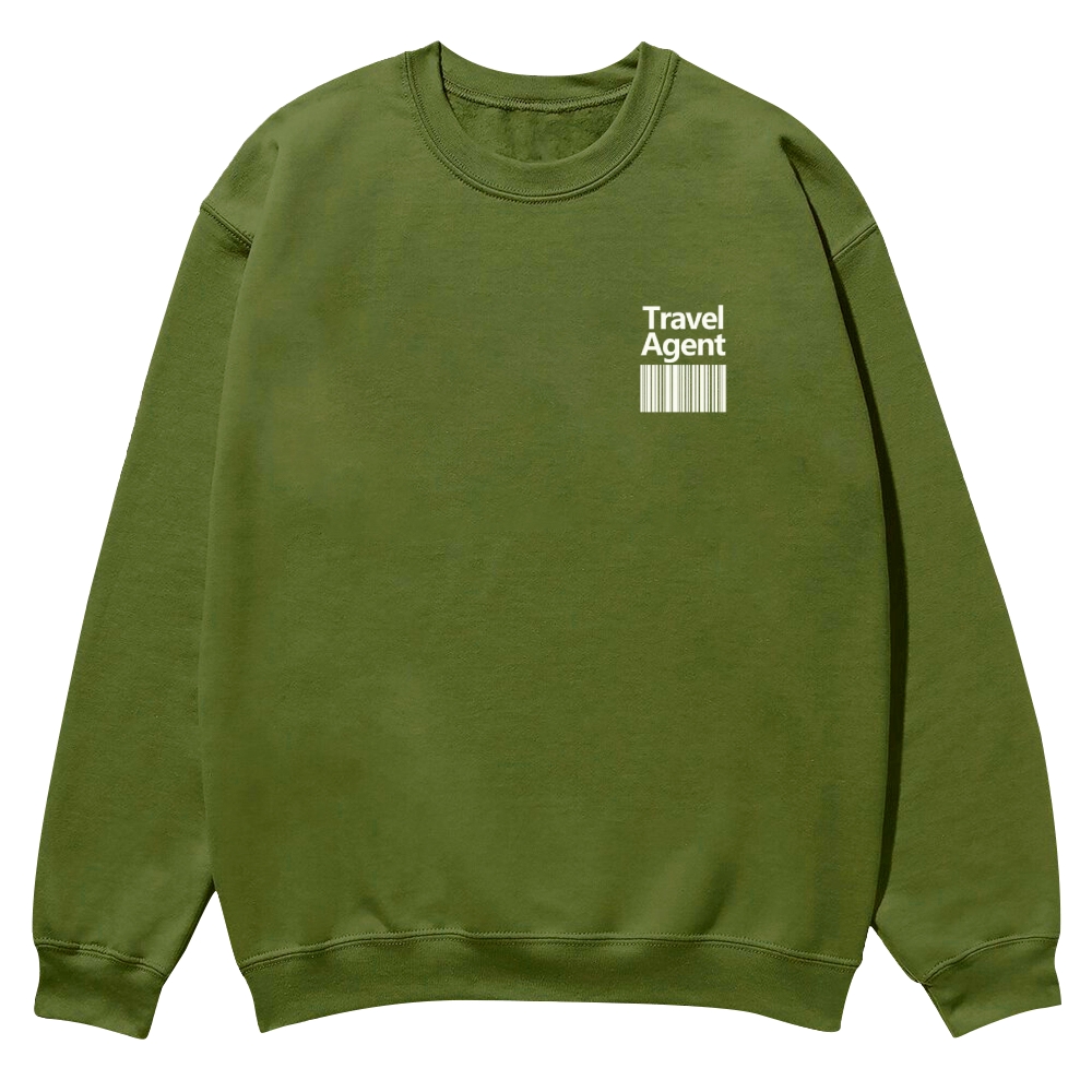Travel Agent Casual Crewneck Sweatshirt