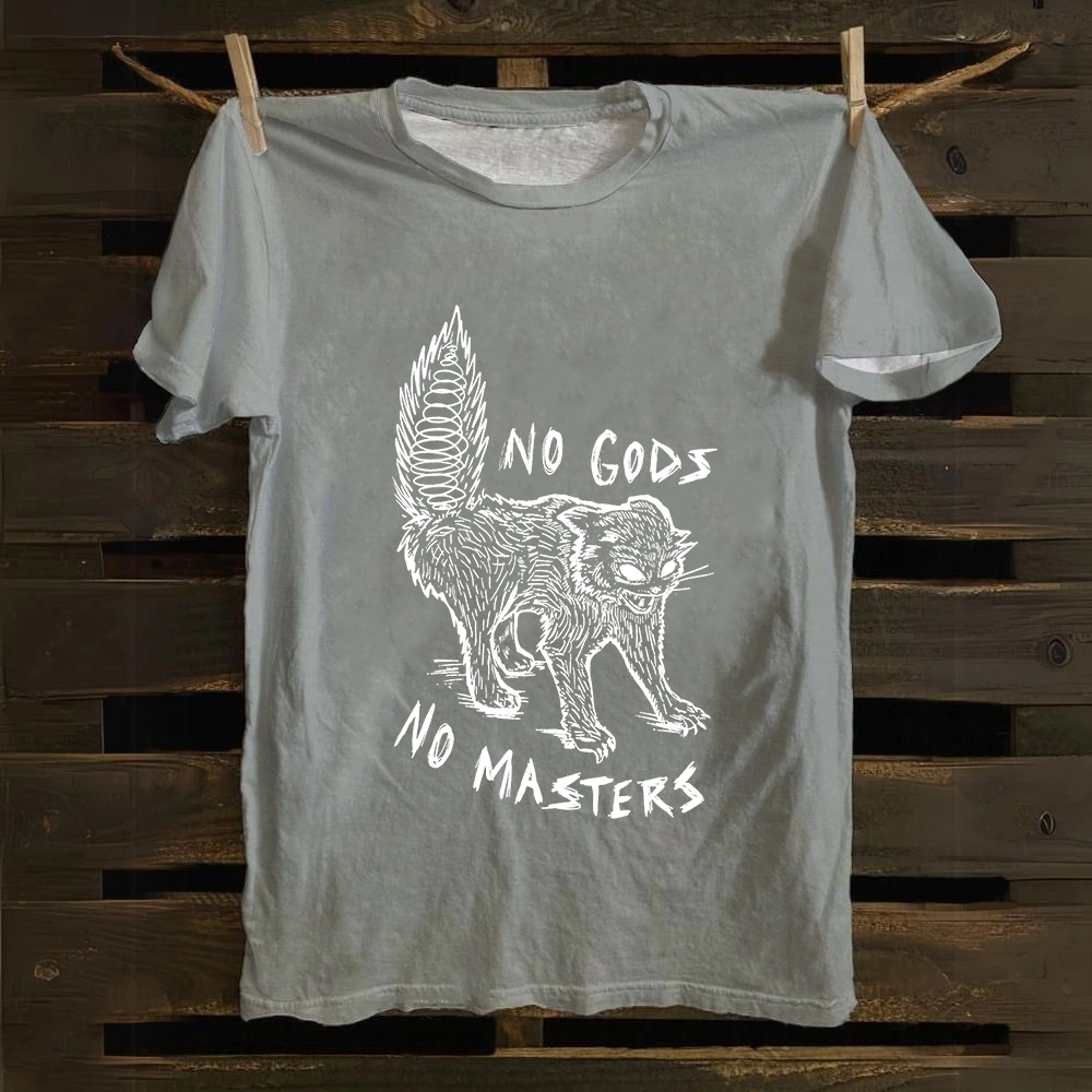 Unisex Vintage No Gods No Masters cotton T-Shirt