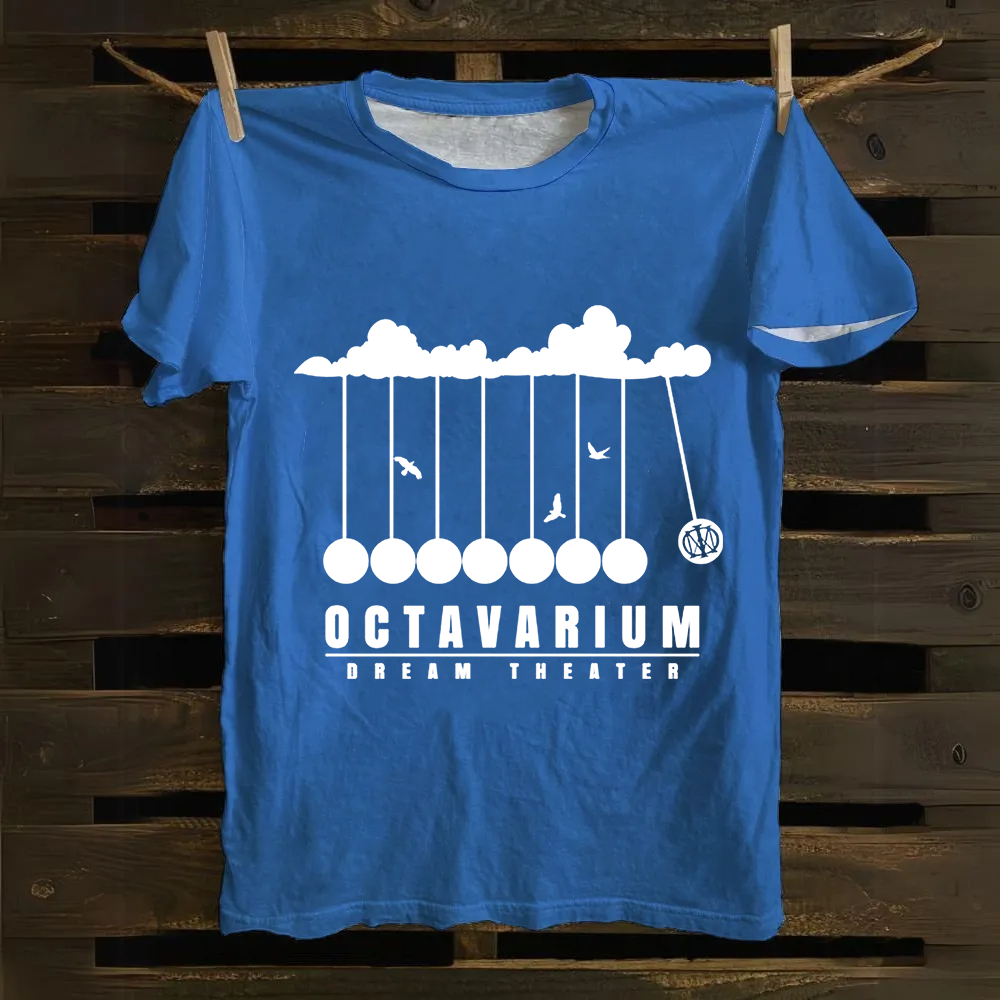 Unisex Vintage Dream Theater Rock Band Cotton T-Shirt