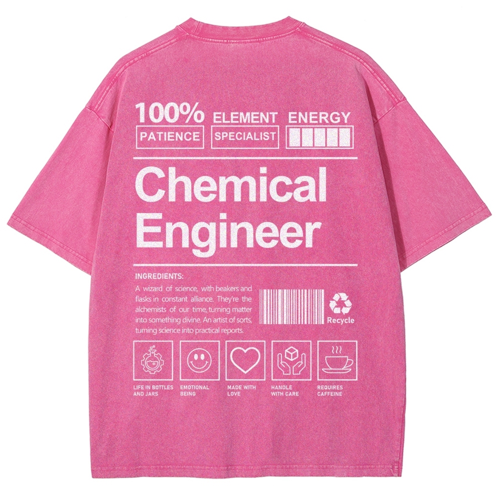Chemical Engineer Unisex Fit Washed T-Shirt