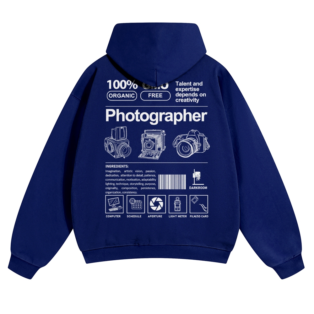 Photographer Solid Color Hoodie