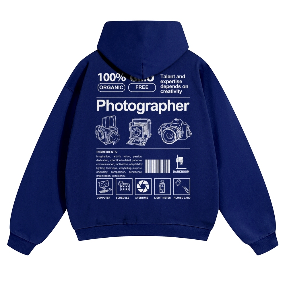 Photographer Solid Color Hoodie