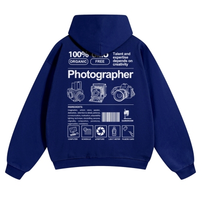 Photographer Solid Color Hoodie