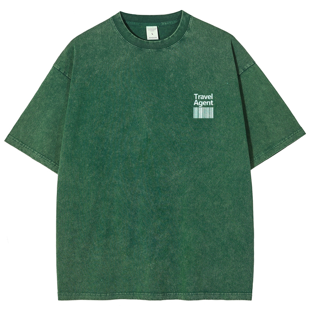 Travel Agent Unisex Fit Washed T-Shirt