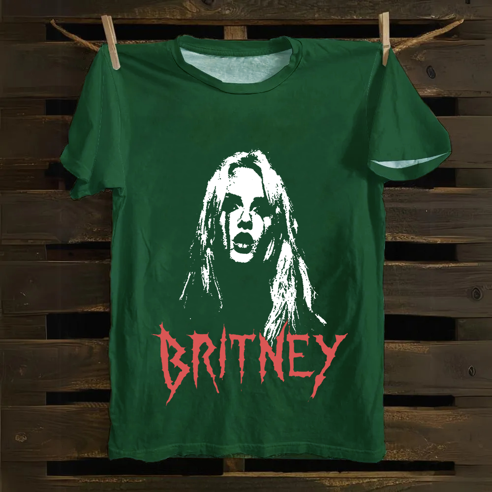 Britney Singer Cotton T-Shirt
