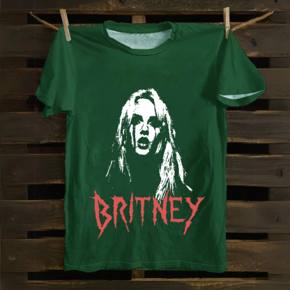 Britney Singer Cotton T-Shirt