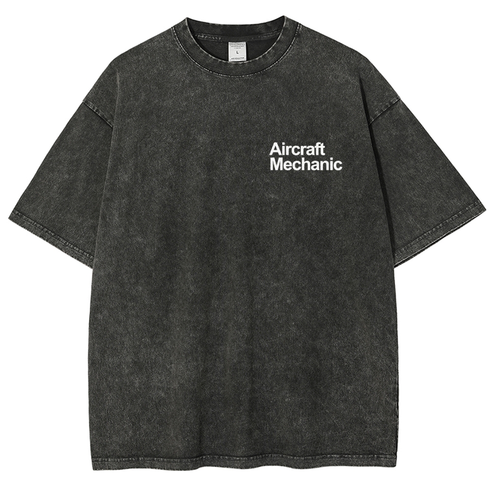 Aircraft Mechanic Unisex Fit Washed T-Shirt