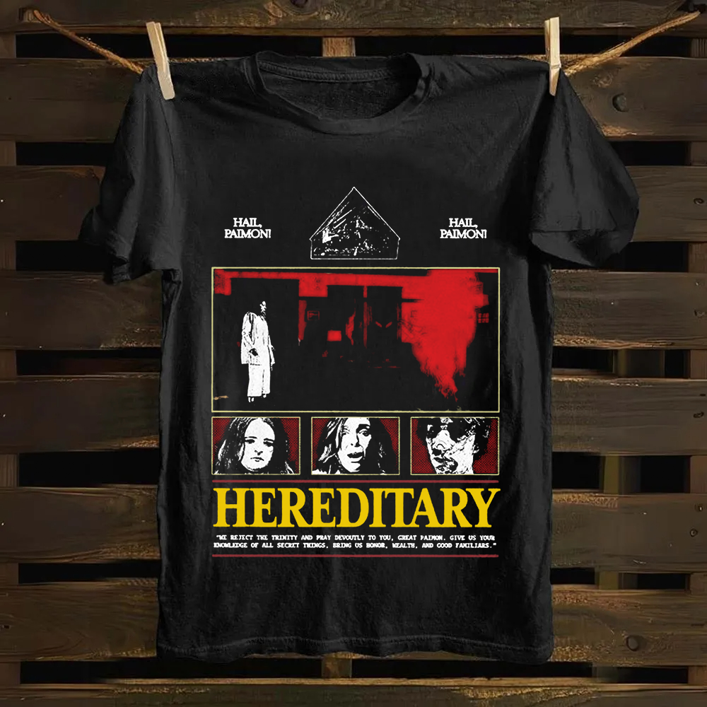Unisex Vintage Hereditary Horror Movie  Cotton T-Shirt