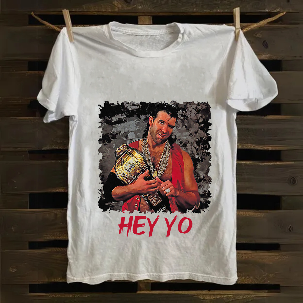 WWE Razor Ramon-Scott Hall HEY YO Casual Printed Cotton T-Shirt