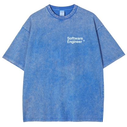 Software Engineer Unisex Fit Washed T-Shirt