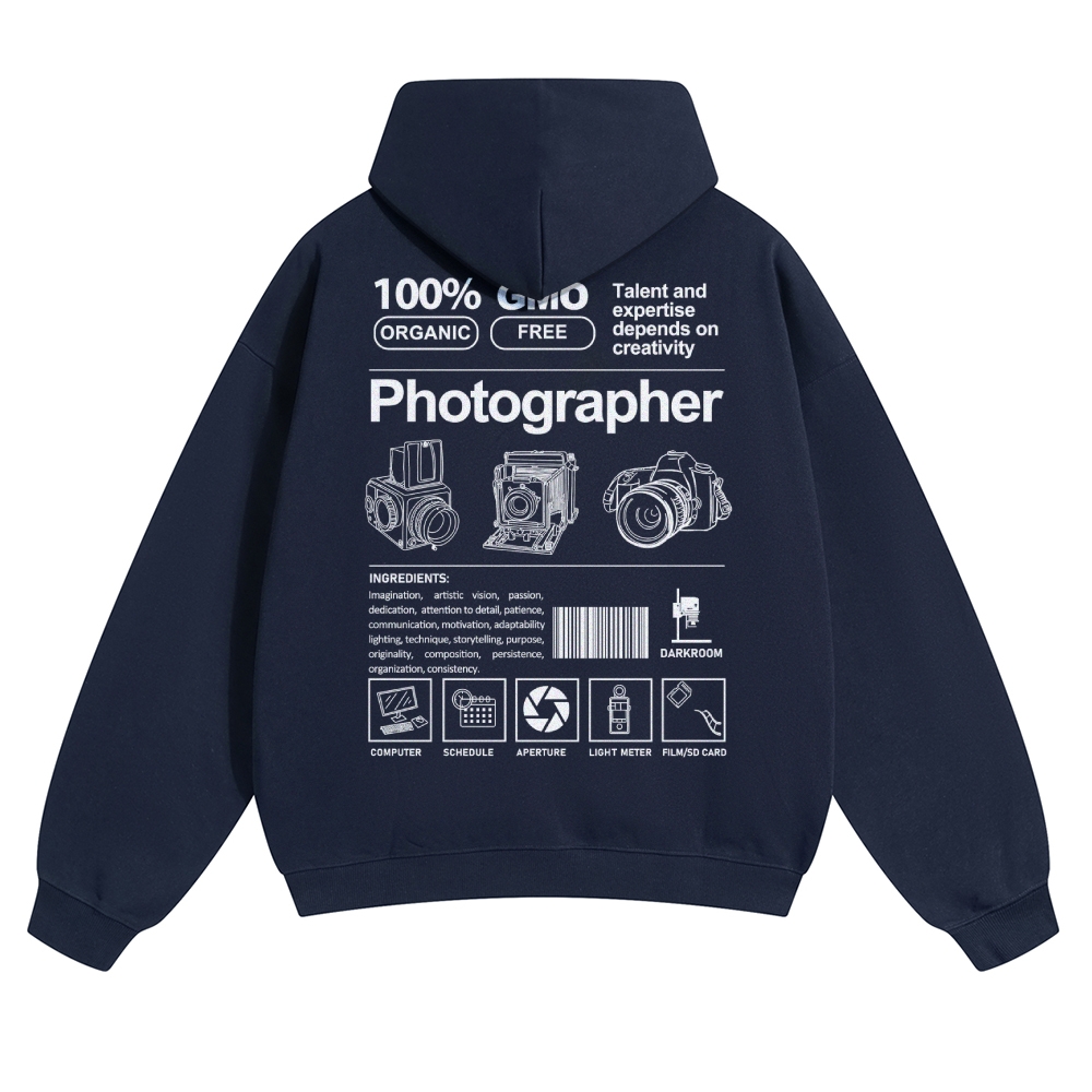 Photographer Solid Color Hoodie