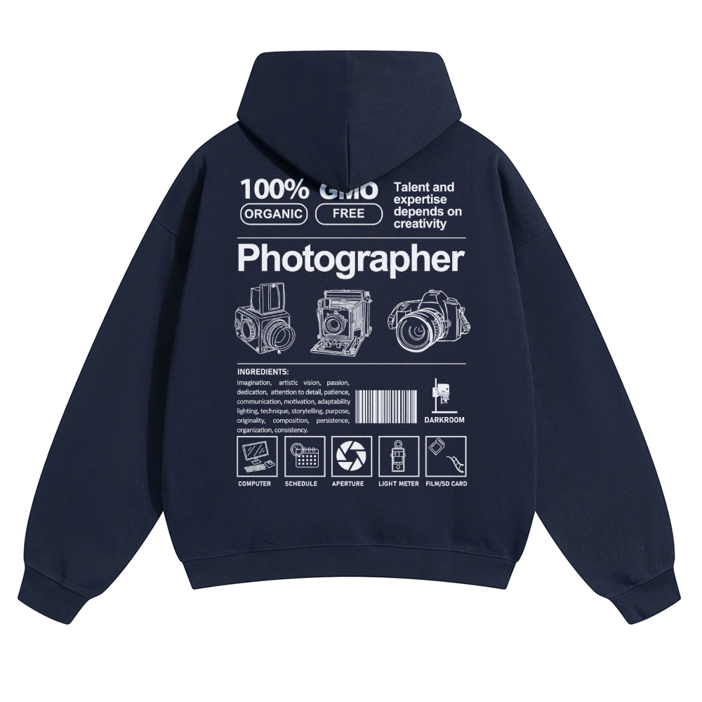 Photographer Solid Color Hoodie