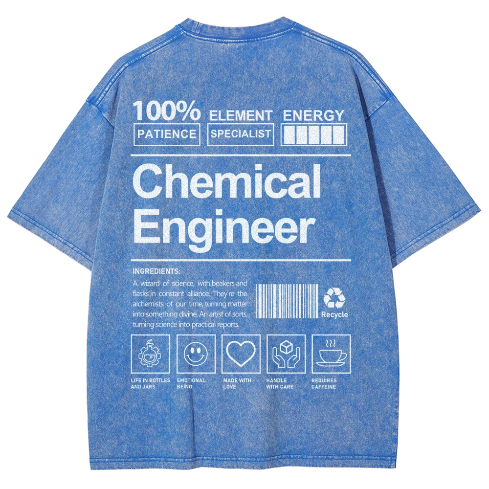 Chemical Engineer Unisex Fit Washed T-Shirt