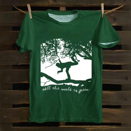 Unisex Vintage  Tom Waits - All the World is Green Music Cotton T-Shirt