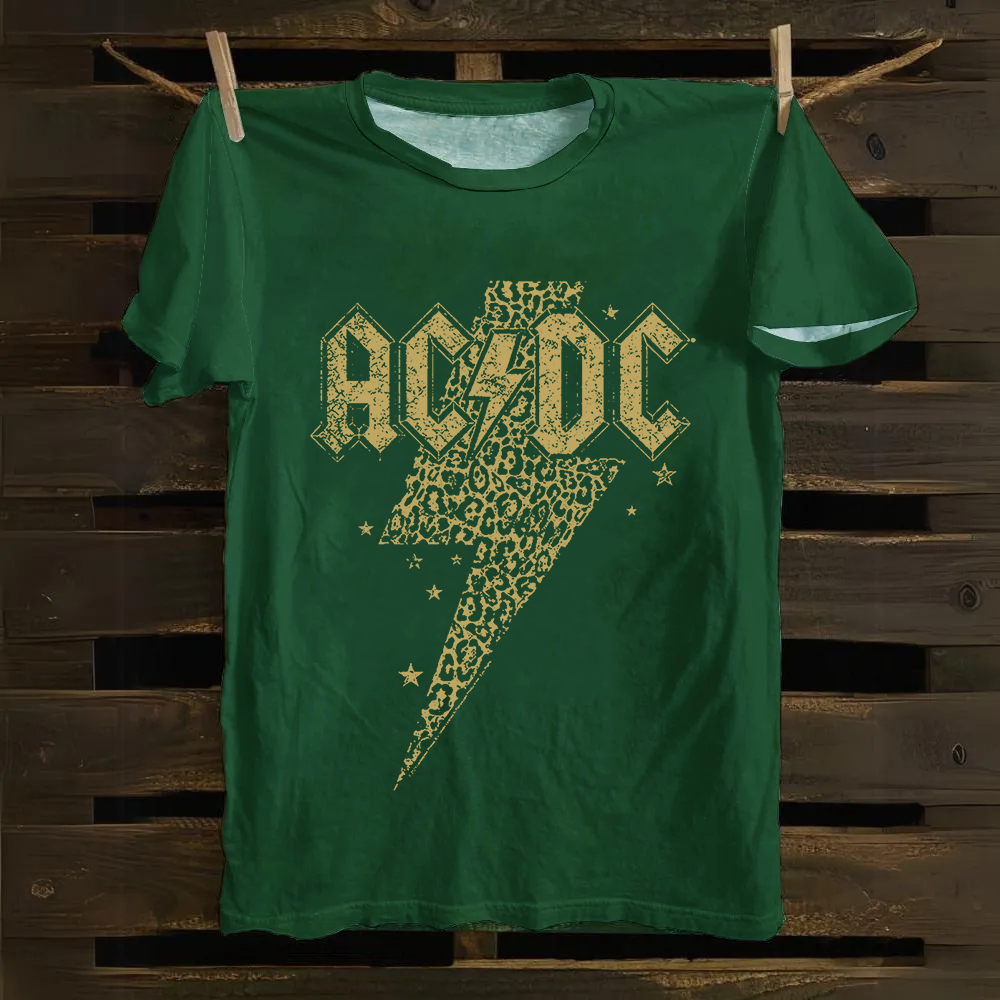 Unisex Vintage ACDC cotton T-Shirt