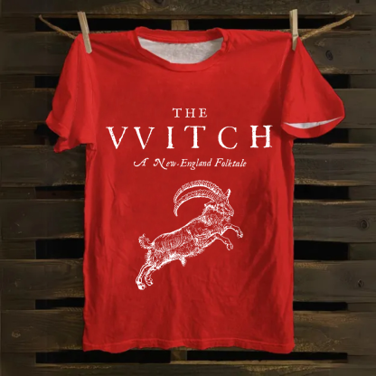 Unisex Vintage Cotton The Witch   T-Shirt