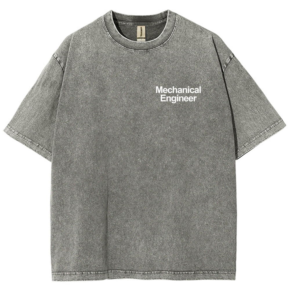 Mechanical Engineer Unisex Fit Washed T-Shirt