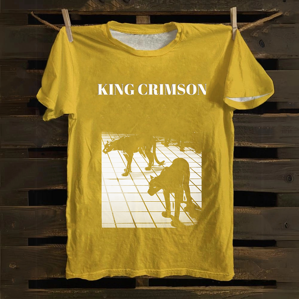 Unisex Vintage King Crimson Band Cotton T-Shirt