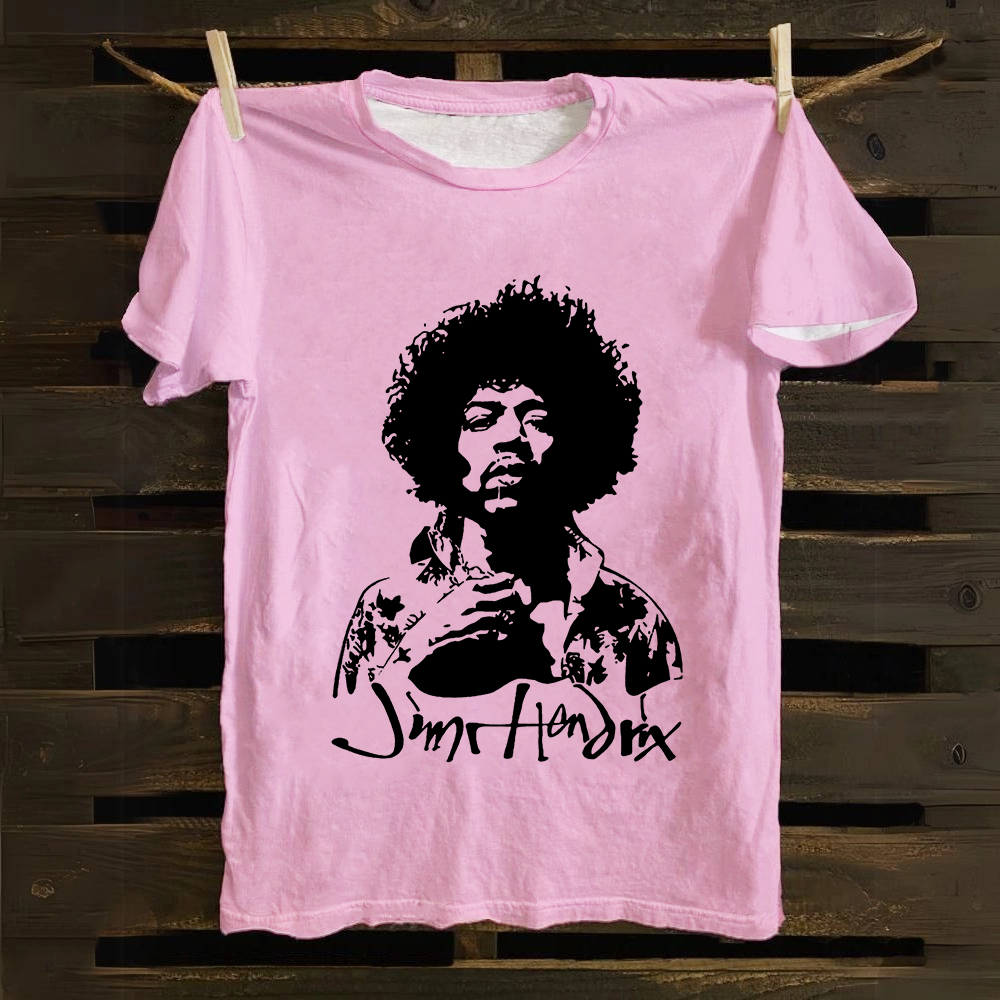 The Jimi Hendrix Experience Band Casual Printed Cotton T-Shirt
